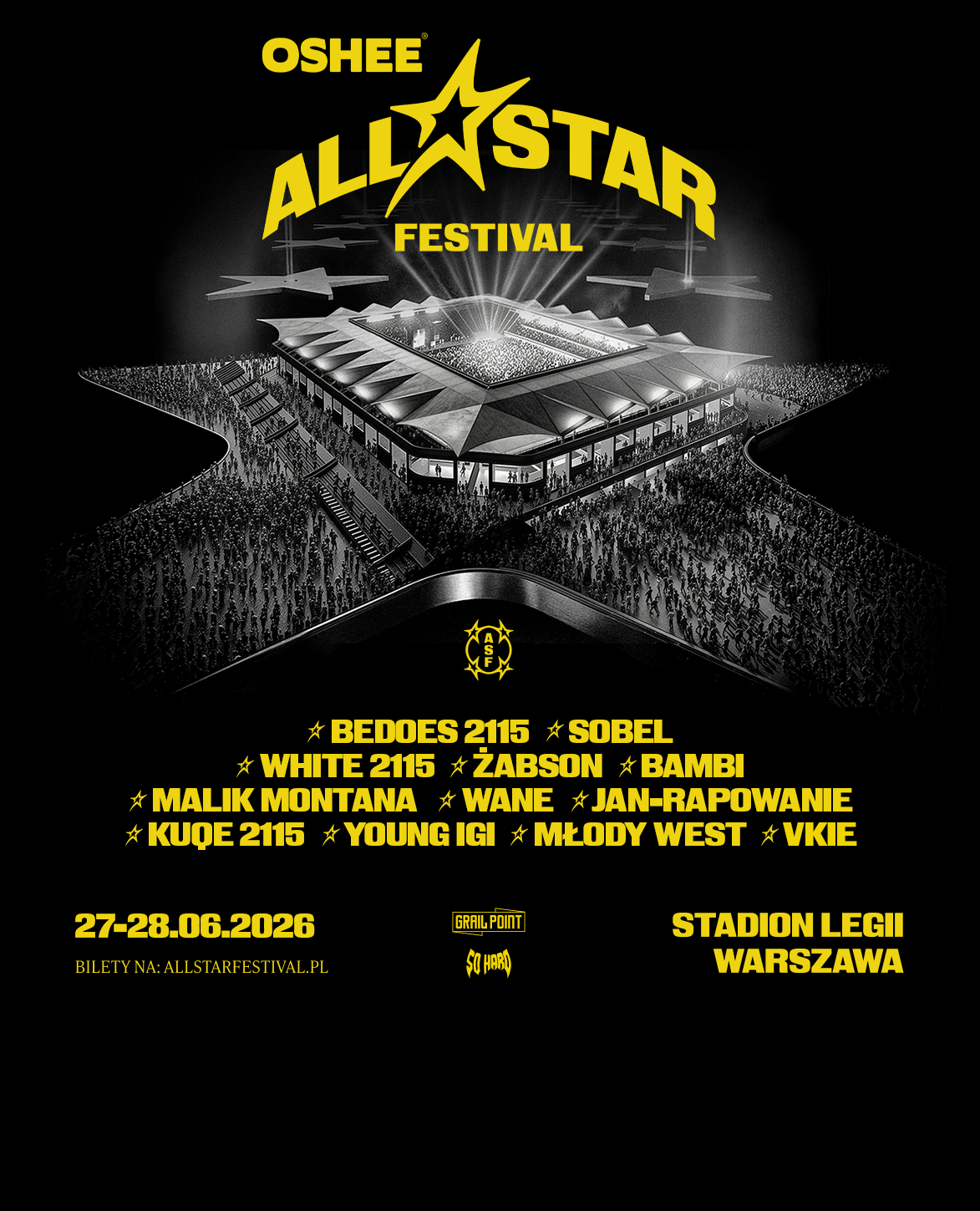 OSHEE All Star Festival — lineup 27-28.06.2026