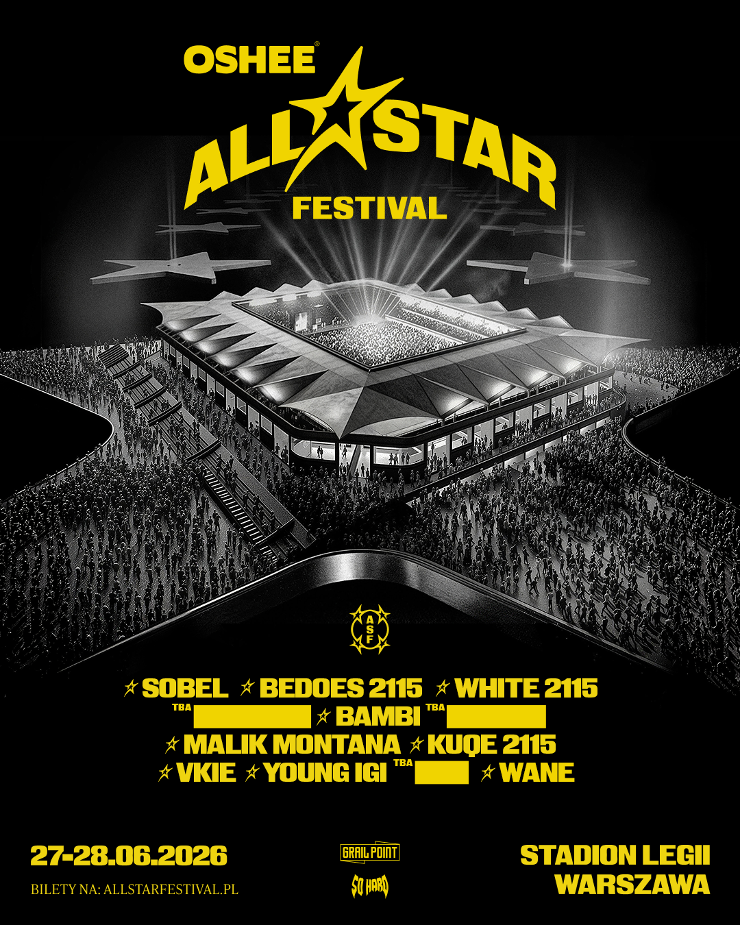 OSHEE All Star Festival — lineup 27-28.06.2026